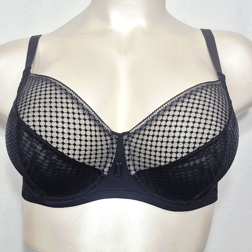 38C Just My Size MJ1205 1205 Perfect Shape Unlined T-Shirt Underwire‎ Bra Black